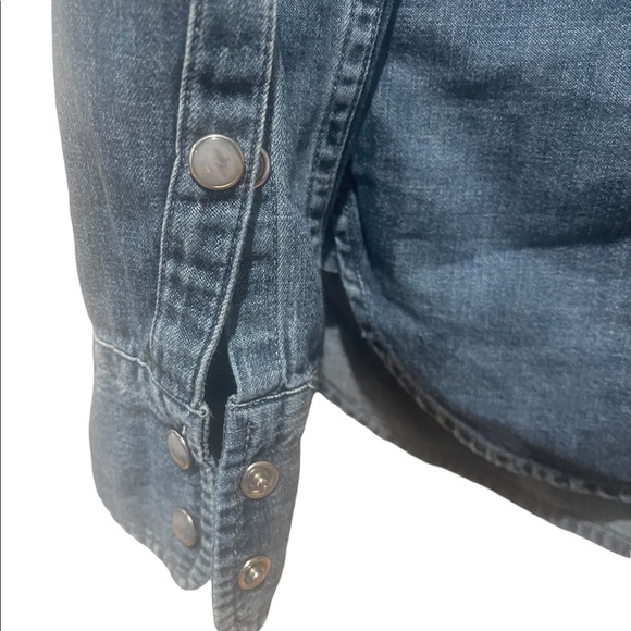 J CREW Western chambray shirt in vintage indigo - Picture 5 of 6